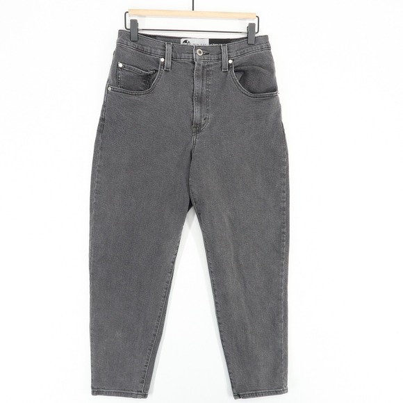 Levis‎ Silvertab Mom Jeans Womens 30 Gray Stretch Denim Modern Retro High Rise - Picture 1 of 11